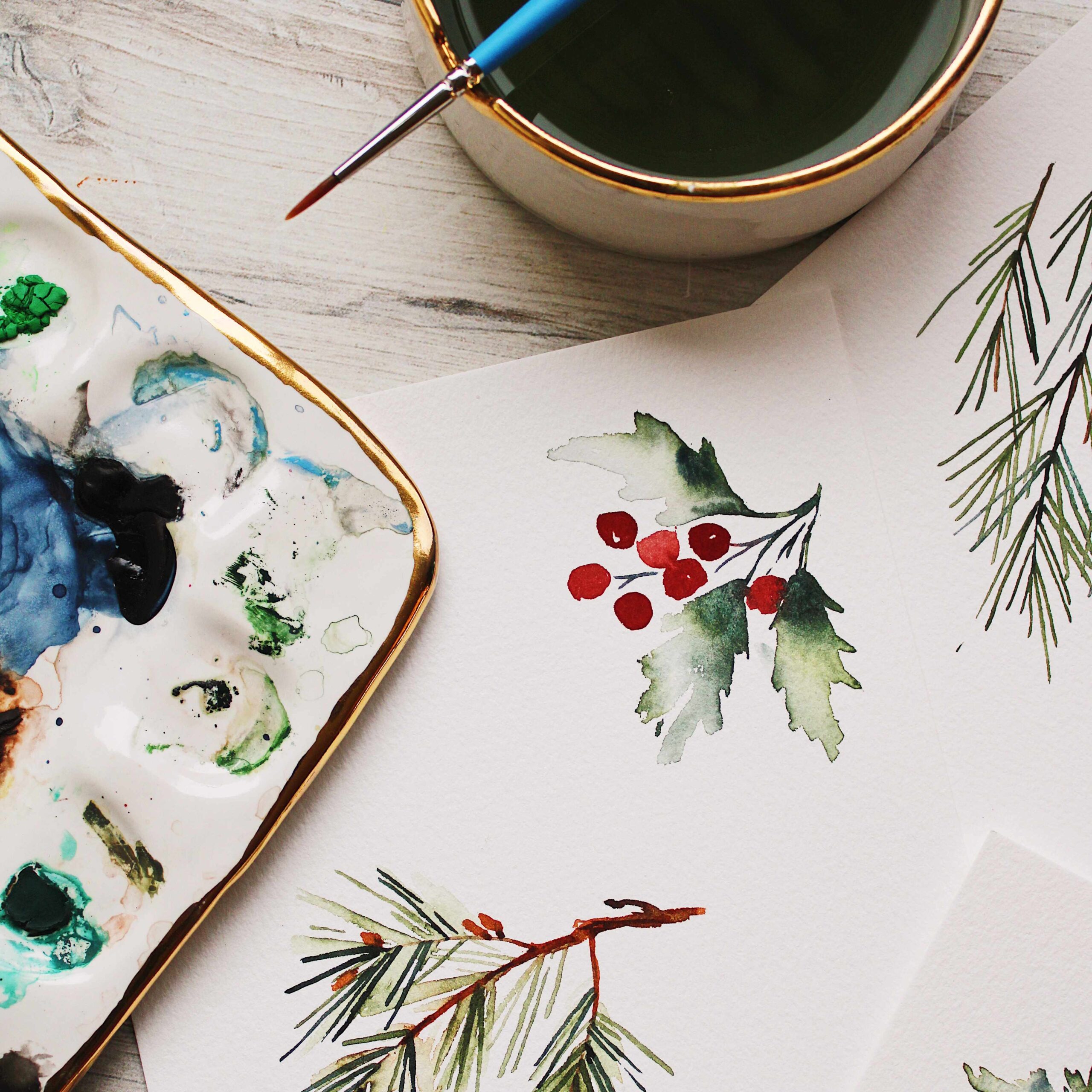 Winter Watercolors